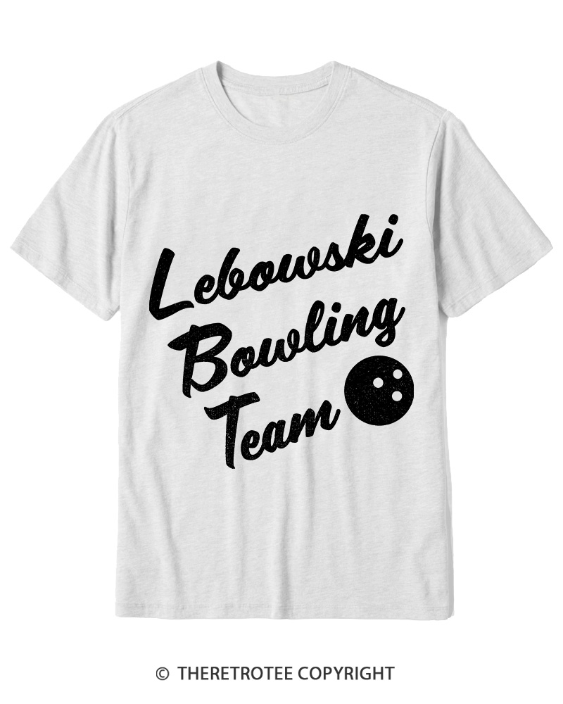 TheRetroTee Lebowski Bowling Team 1990s Cotton T-Shirt