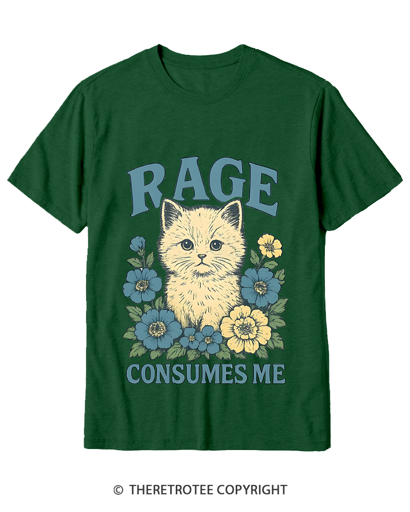 TheRetroTee Cat Meme 1970s Cotton T-Shirt