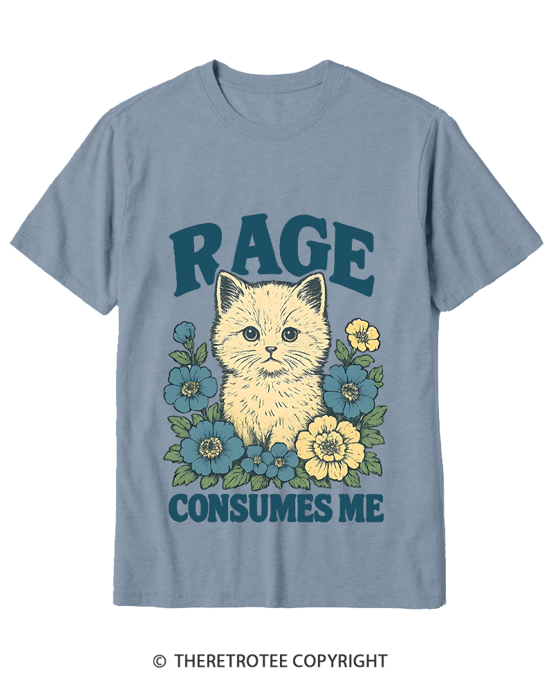 TheRetroTee Cat Meme 1970s Cotton T-Shirt