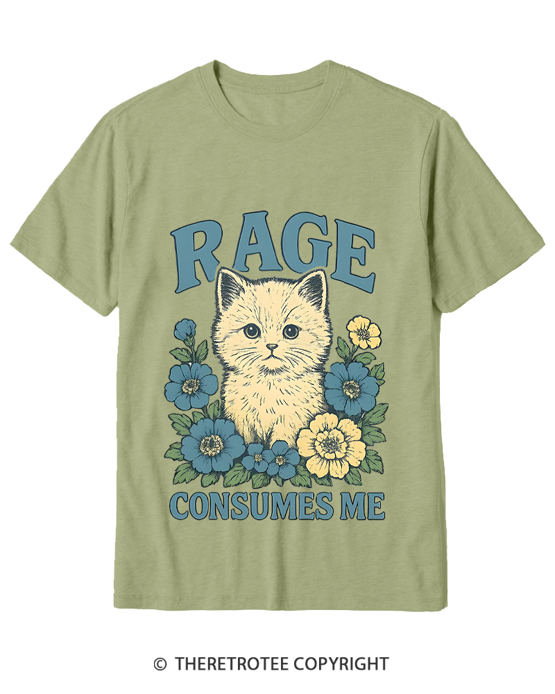 TheRetroTee Cat Meme 1970s Cotton T-Shirt