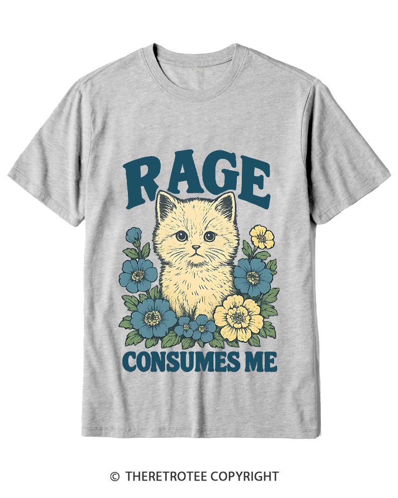 TheRetroTee Cat Meme 1970s Cotton T-Shirt