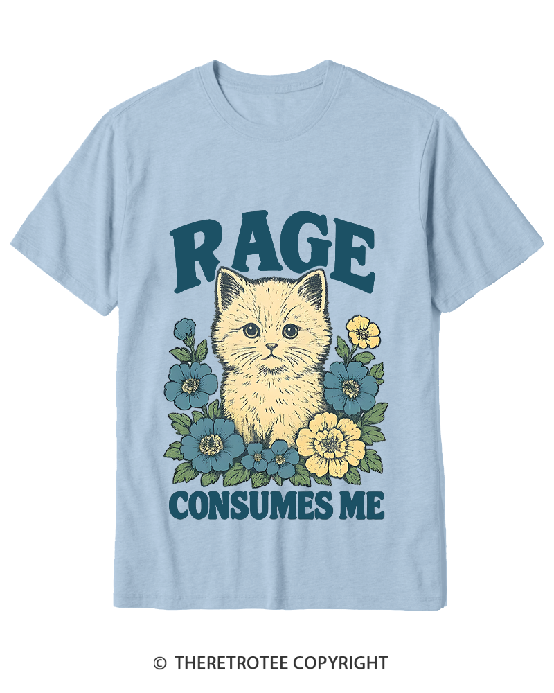 TheRetroTee Cat Meme 1970s Cotton T-Shirt