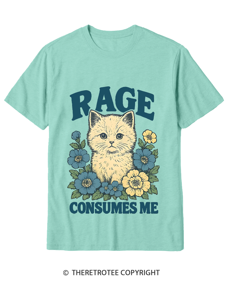 TheRetroTee Cat Meme 1970s Cotton T-Shirt