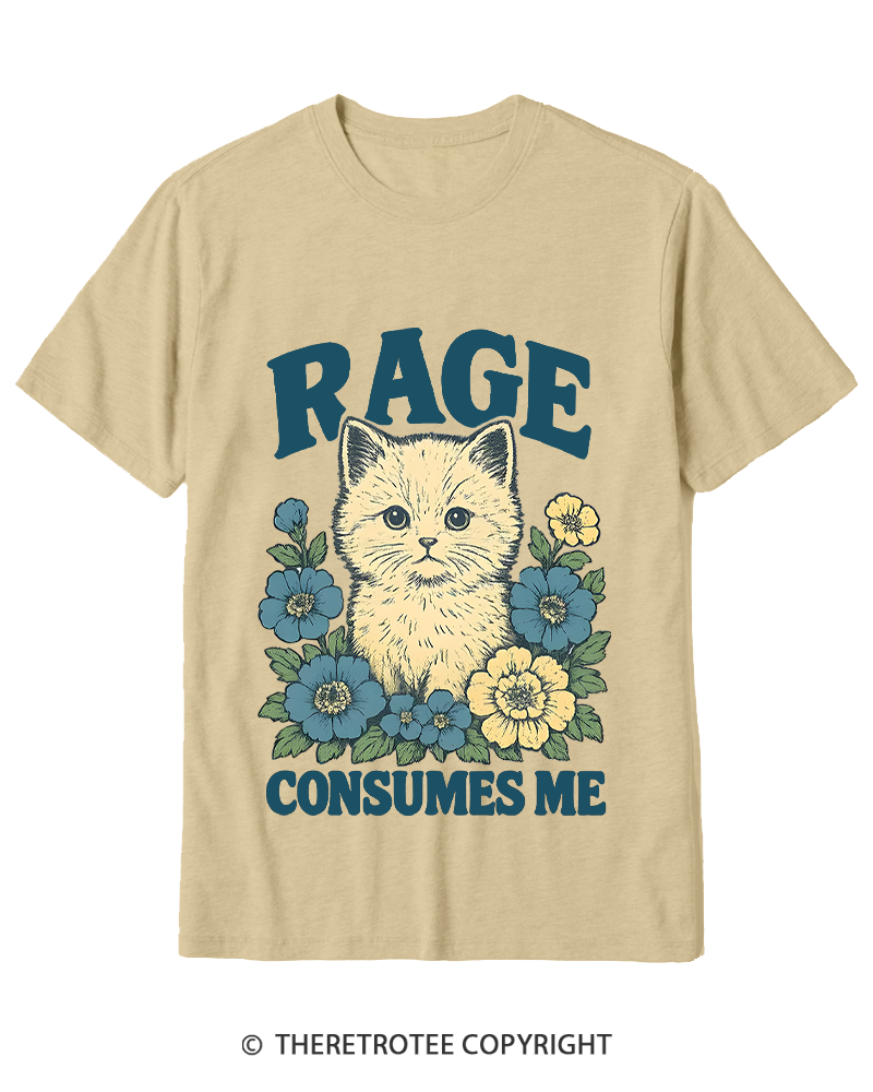 TheRetroTee Cat Meme 1970s Cotton T-Shirt