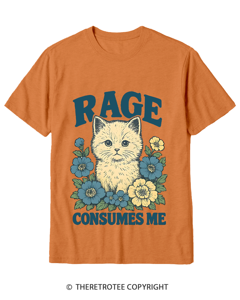 TheRetroTee Cat Meme 1970s Cotton T-Shirt