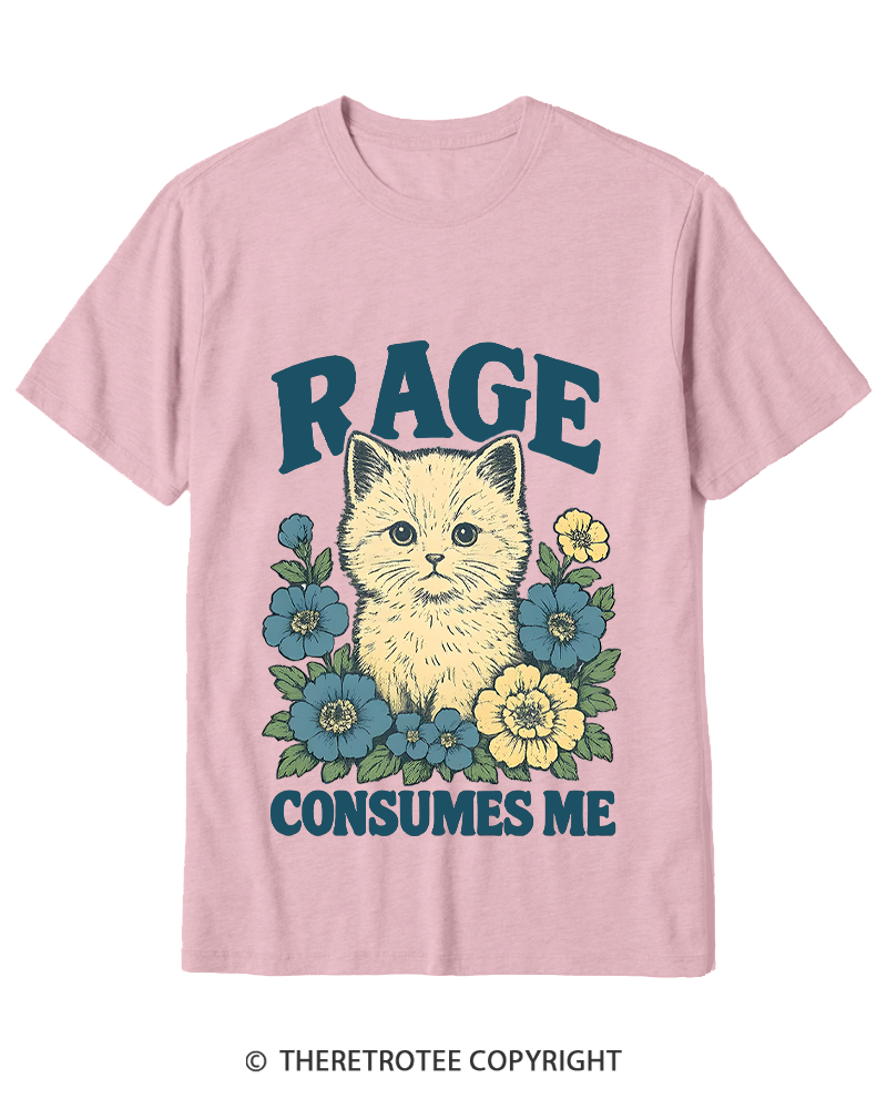 TheRetroTee Cat Meme 1970s Cotton T-Shirt