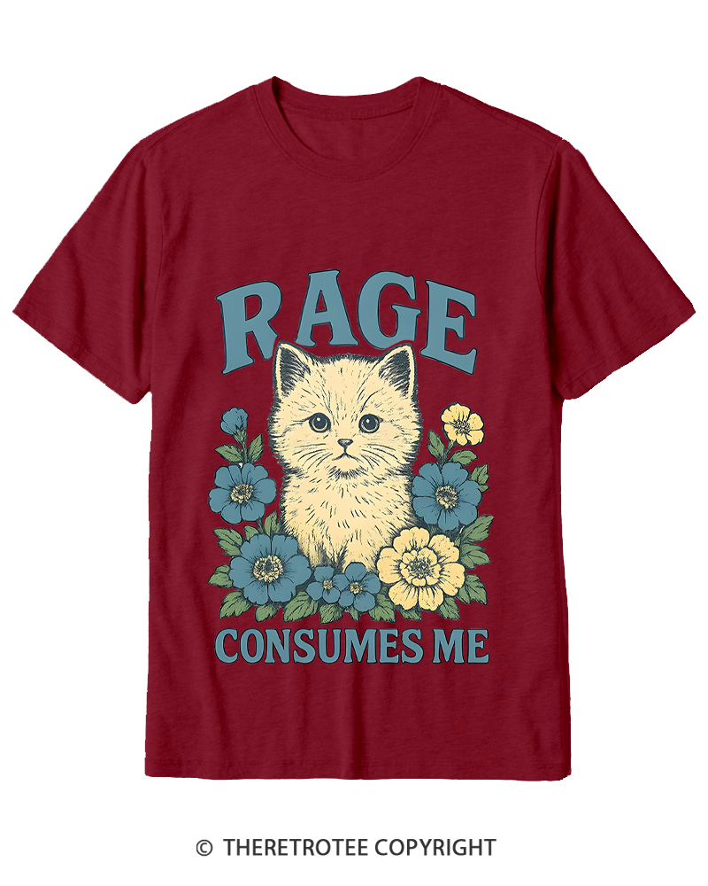 TheRetroTee Cat Meme 1970s Cotton T-Shirt