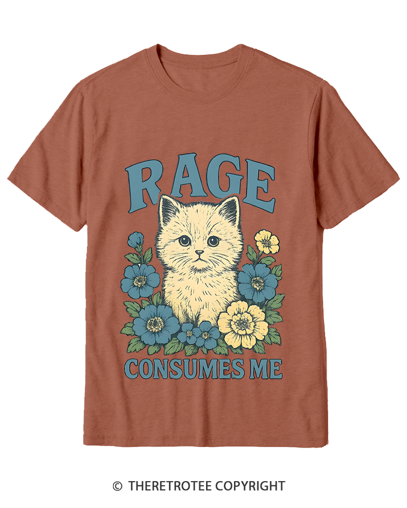 TheRetroTee Cat Meme 1970s Cotton T-Shirt