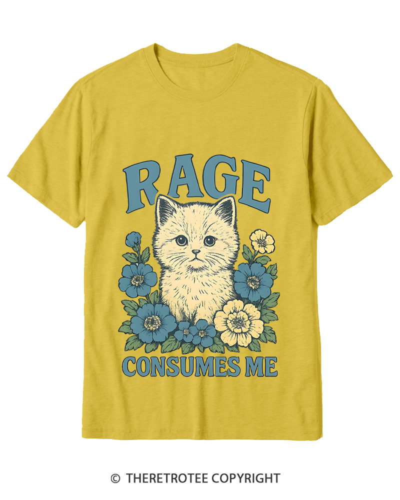 TheRetroTee Cat Meme 1970s Cotton T-Shirt