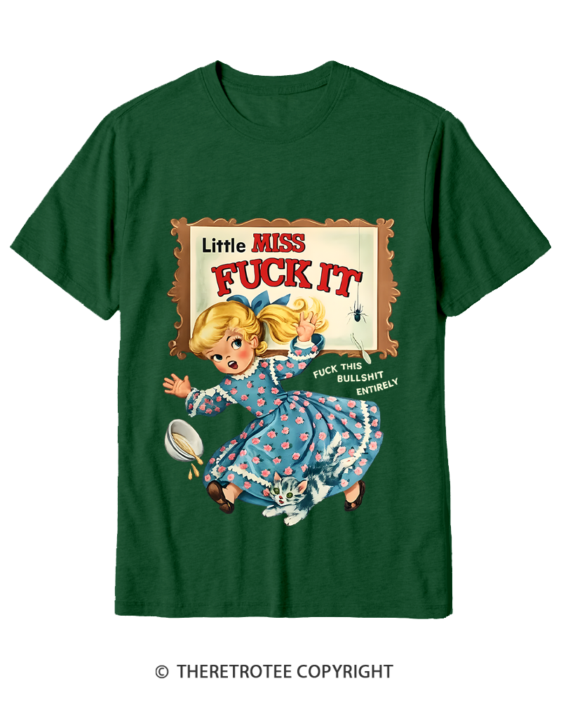 TheRetroTee Attitude Girl Fuck It 1960s Cotton T-Shirt