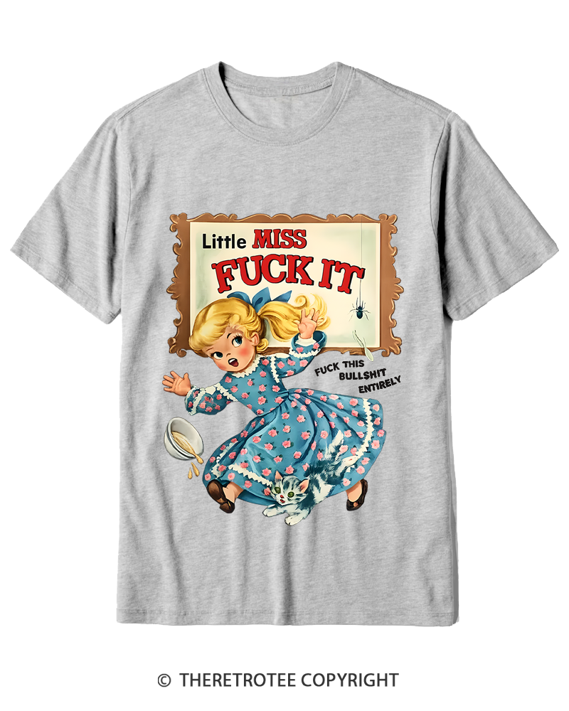 TheRetroTee Attitude Girl Fuck It 1960s Cotton T-Shirt
