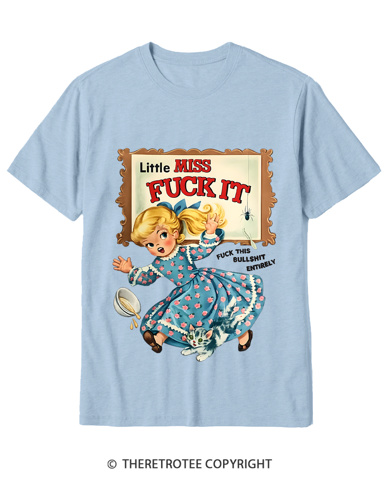 TheRetroTee Attitude Girl Fuck It 1960s Cotton T-Shirt