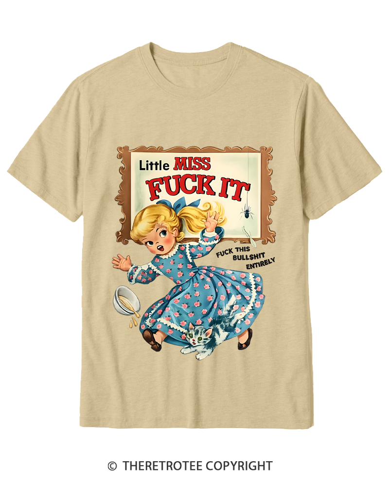 TheRetroTee Attitude Girl Fuck It 1960s Cotton T-Shirt