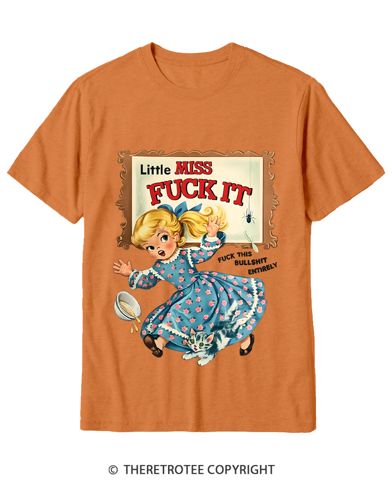 TheRetroTee Attitude Girl Fuck It 1960s Cotton T-Shirt