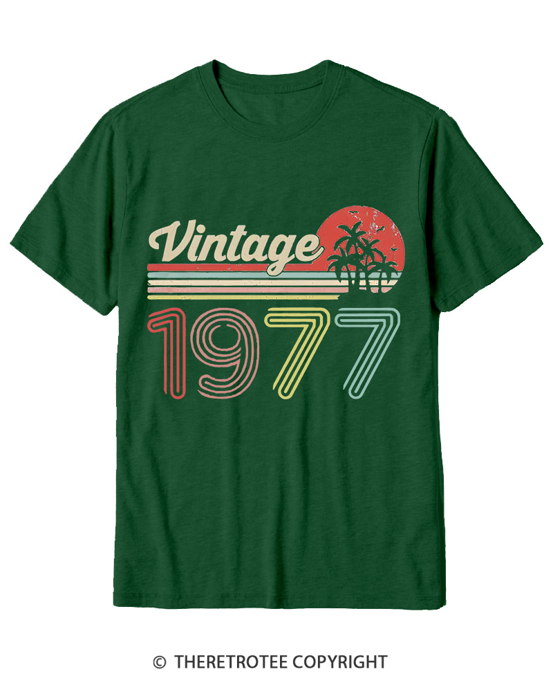 TheRetroTee 1977 Vintage Cotton T-Shirt