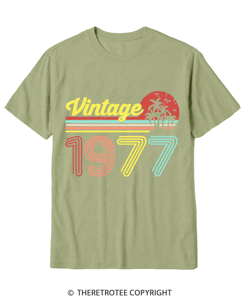 TheRetroTee 1977 Vintage Cotton T-Shirt