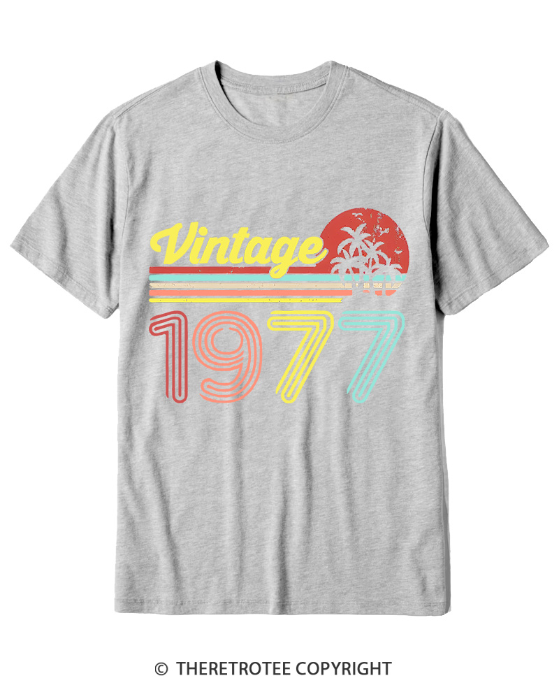 TheRetroTee 1977 Vintage Cotton T-Shirt