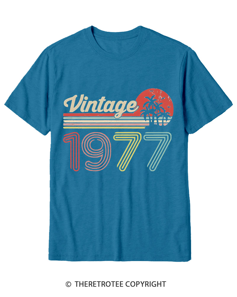 TheRetroTee 1977 Vintage Cotton T-Shirt