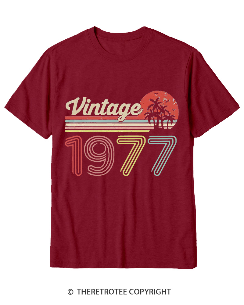 TheRetroTee 1977 Vintage Cotton T-Shirt