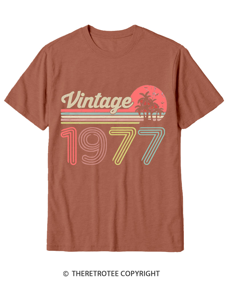TheRetroTee 1977 Vintage Cotton T-Shirt