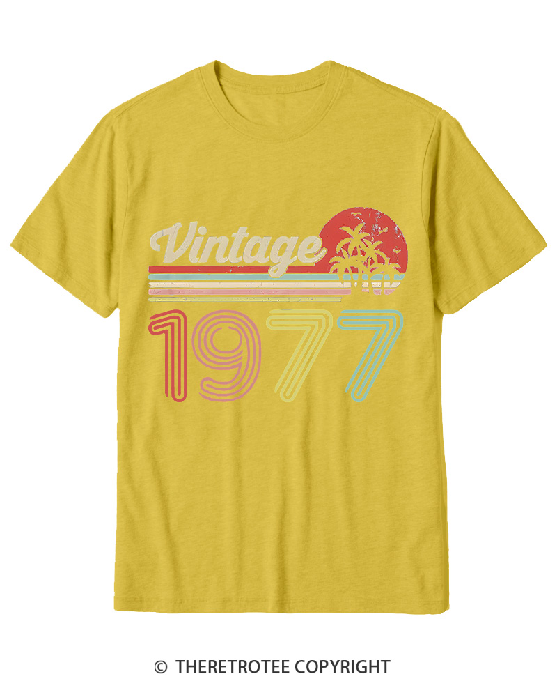 TheRetroTee 1977 Vintage Cotton T-Shirt