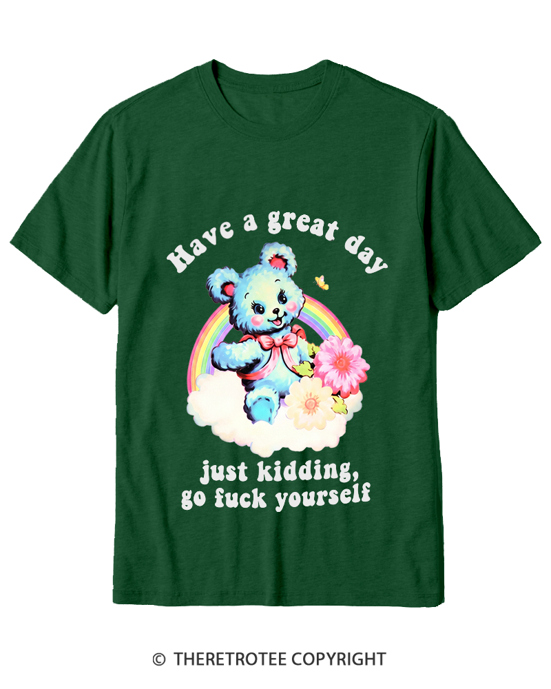 TheRetroTee Have a Great Day 1970s Cotton T-Shirt