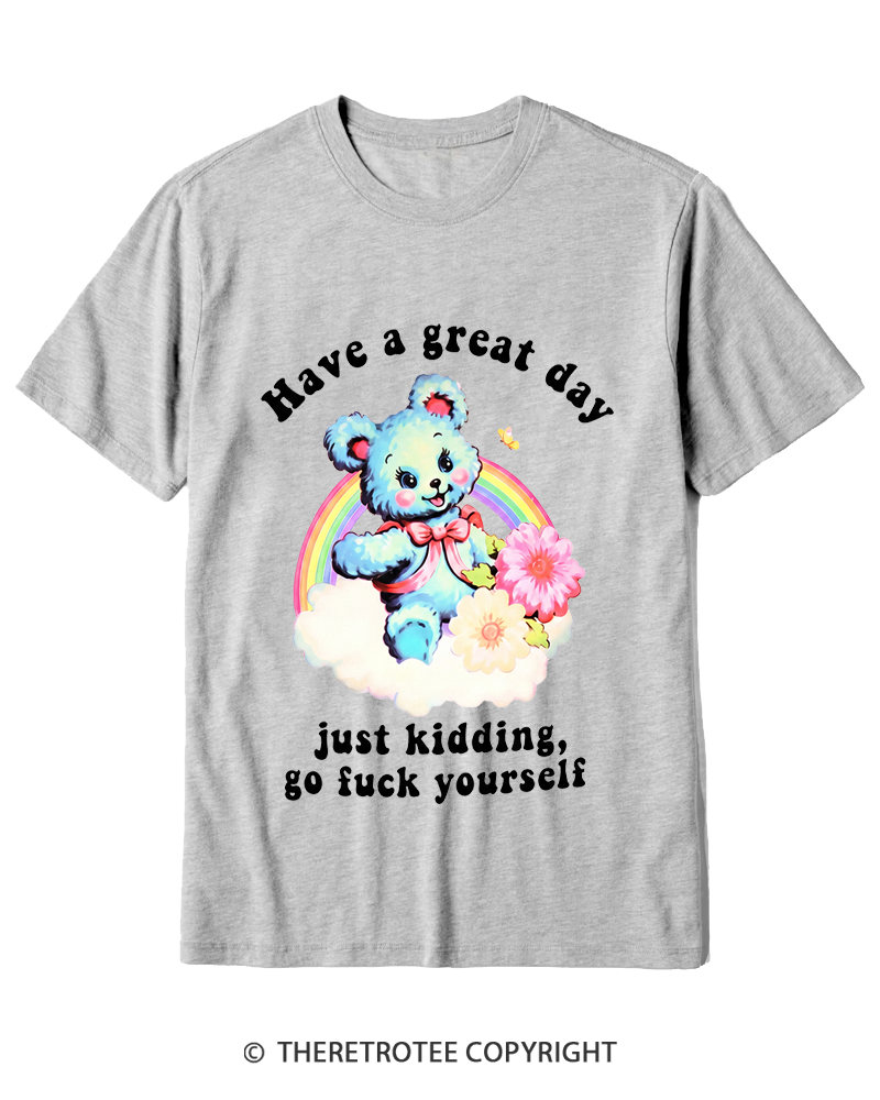 TheRetroTee Have a Great Day 1970s Cotton T-Shirt
