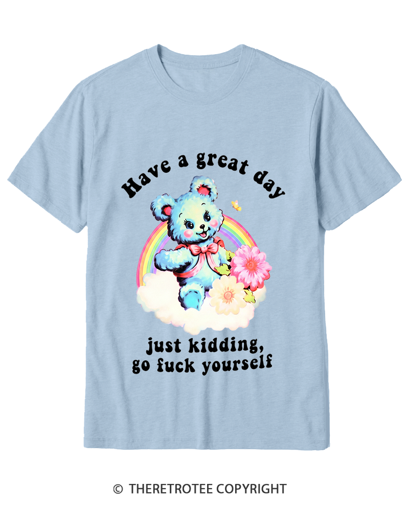 TheRetroTee Have a Great Day 1970s Cotton T-Shirt