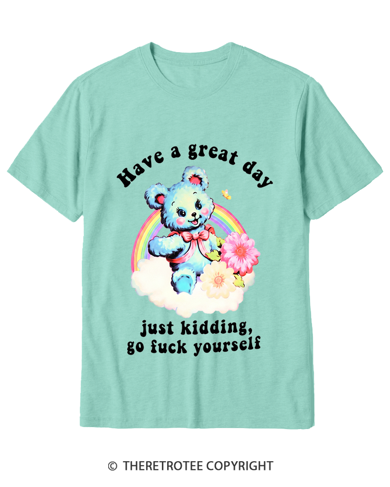 TheRetroTee Have a Great Day 1970s Cotton T-Shirt