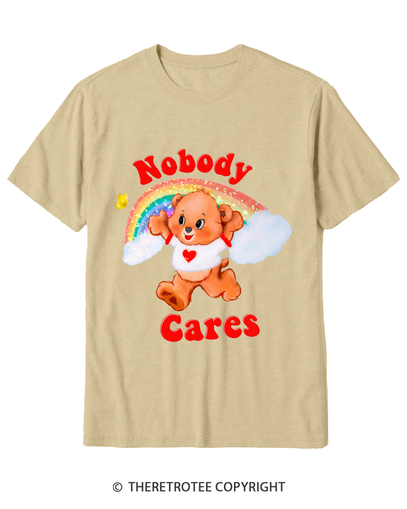 TheRetroTee Nobody Cares 1970s Cotton T-Shirt