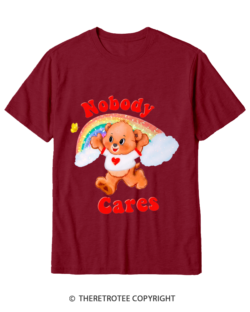 TheRetroTee Nobody Cares 1970s Cotton T-Shirt