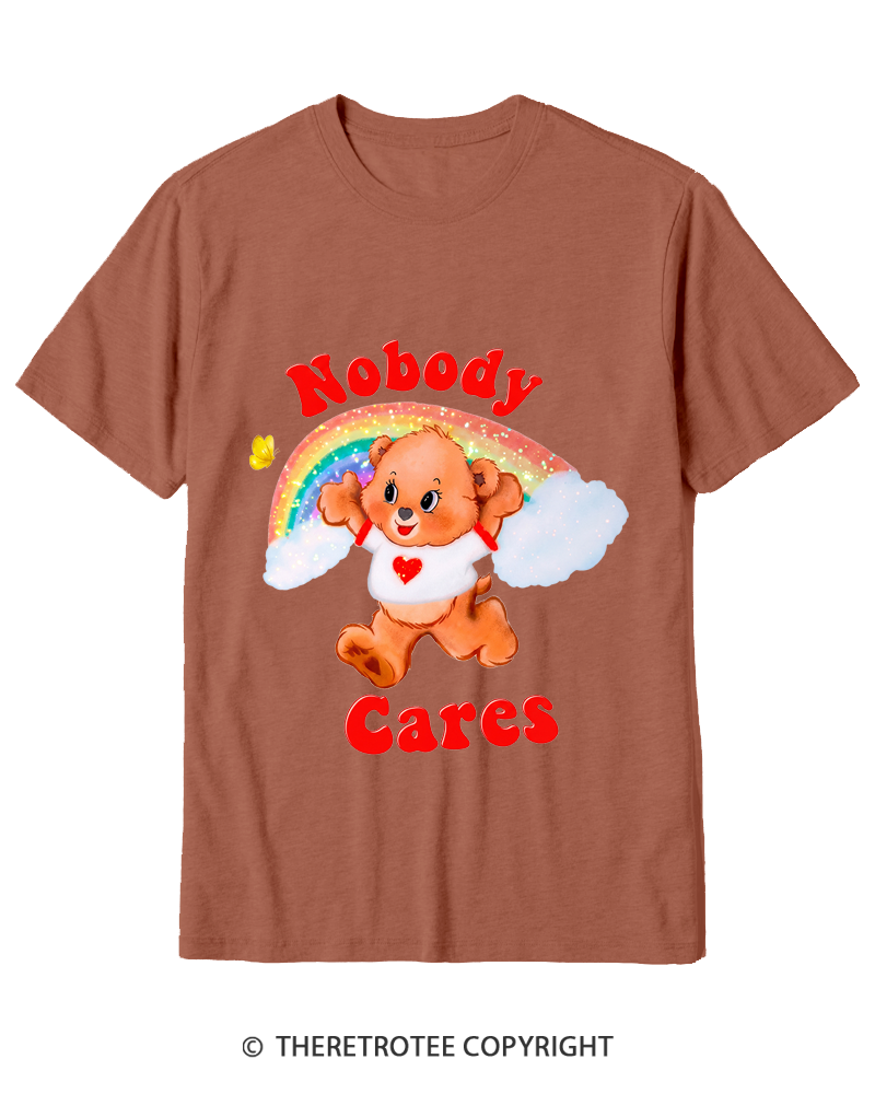 TheRetroTee Nobody Cares 1970s Cotton T-Shirt