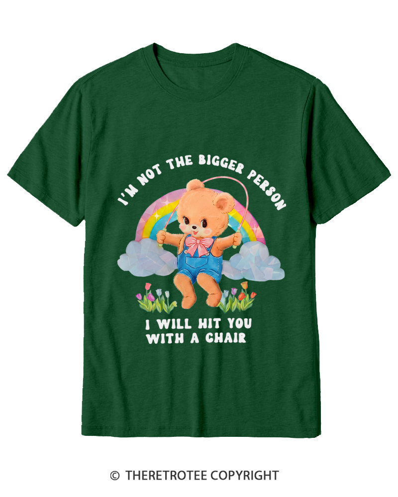 TheRetroTee Not The Bigger Person 1970s Cotton T-Shirt