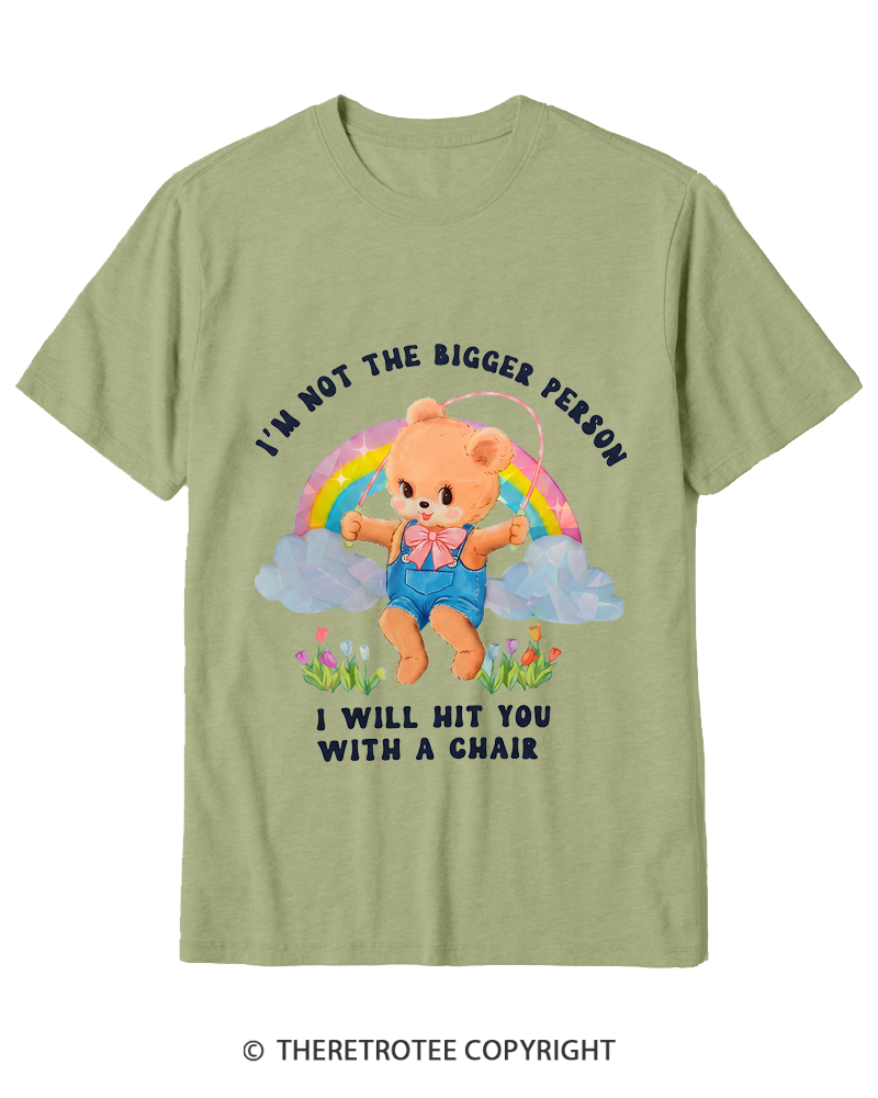TheRetroTee Not The Bigger Person 1970s Cotton T-Shirt
