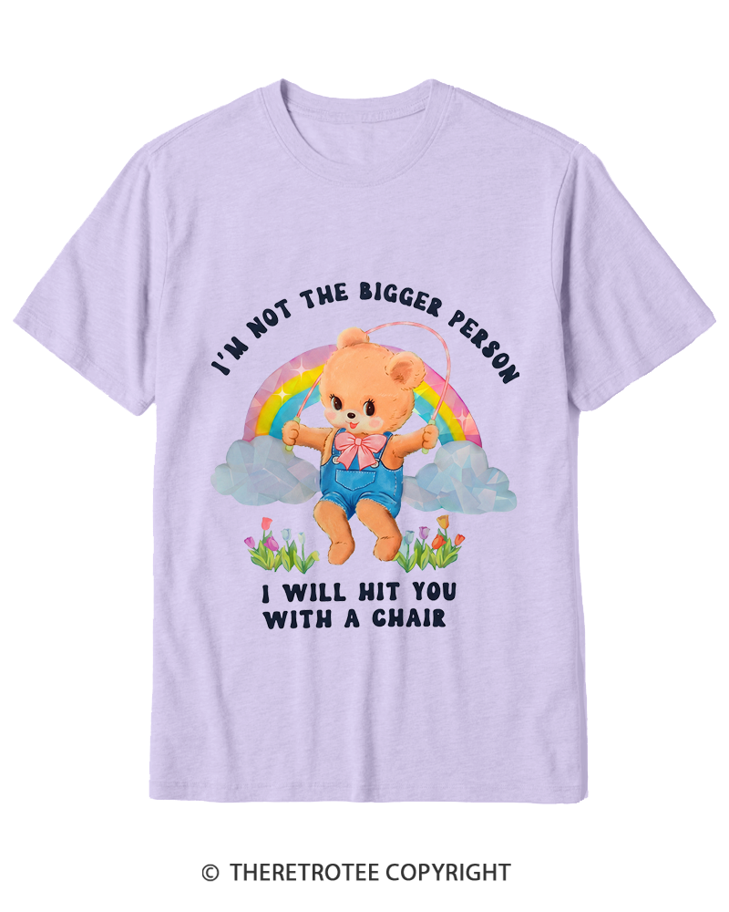 TheRetroTee Not The Bigger Person 1970s Cotton T-Shirt