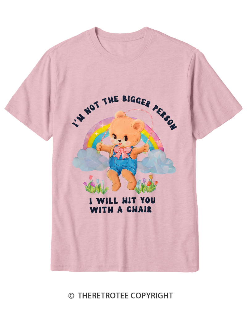TheRetroTee Not The Bigger Person 1970s Cotton T-Shirt