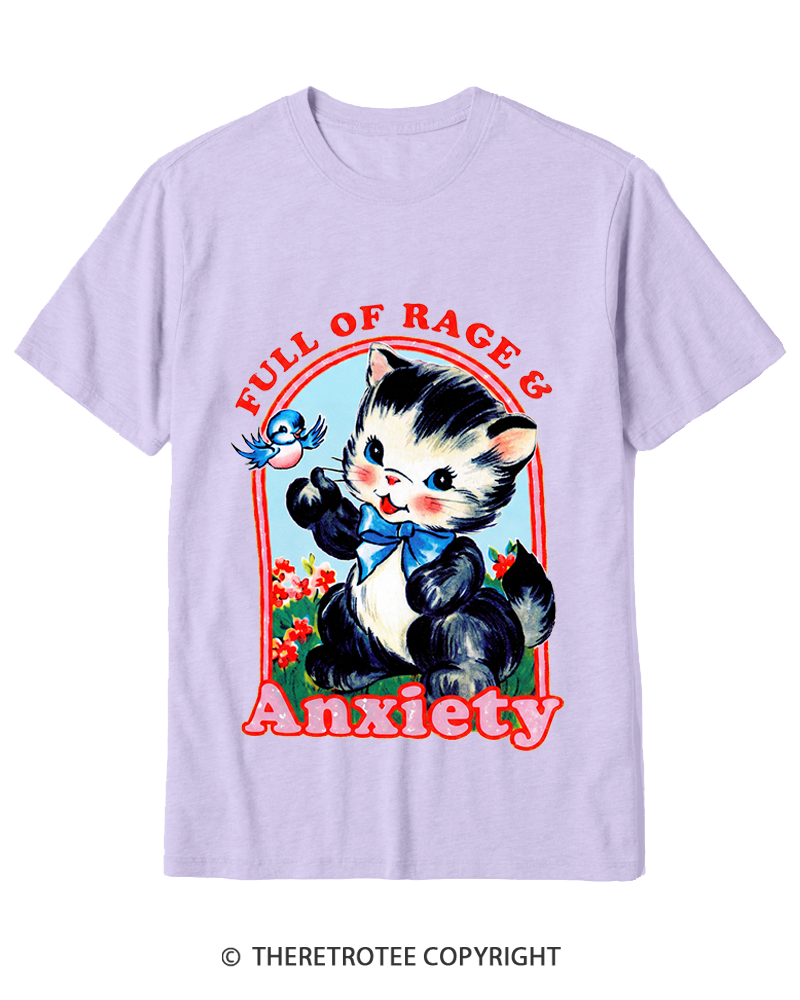 TheRetroTee Rage & Anxiety Humor 1970s Cotton T-Shirt