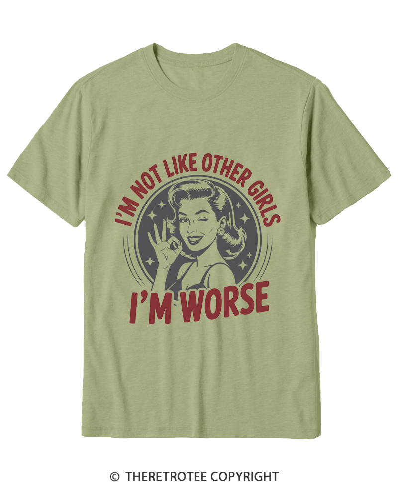 TheRetroTee I’m Not Like Other Girls 1950s Cotton T-Shirt