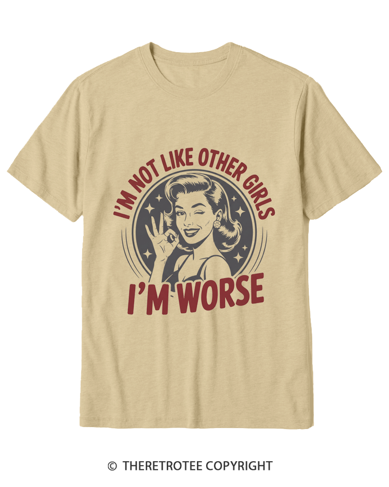 TheRetroTee I’m Not Like Other Girls 1950s Cotton T-Shirt