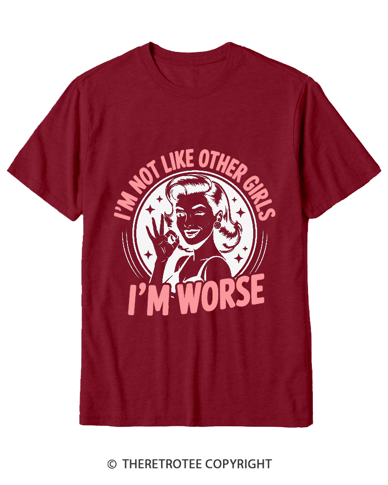 TheRetroTee I’m Not Like Other Girls 1950s Cotton T-Shirt