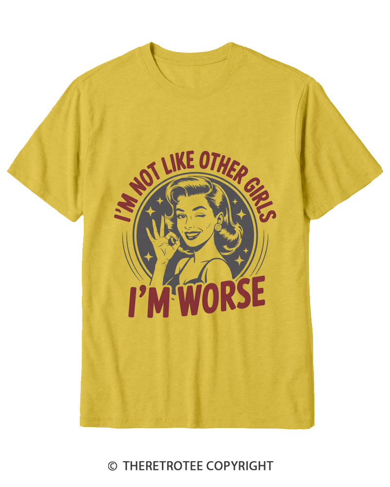 TheRetroTee I’m Not Like Other Girls 1950s Cotton T-Shirt