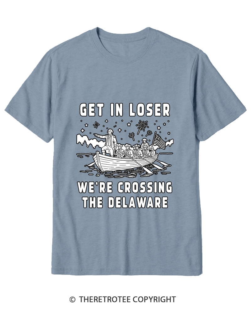 TheRetroTee We're Crossing the Delaware 1776 Cotton T-Shirt