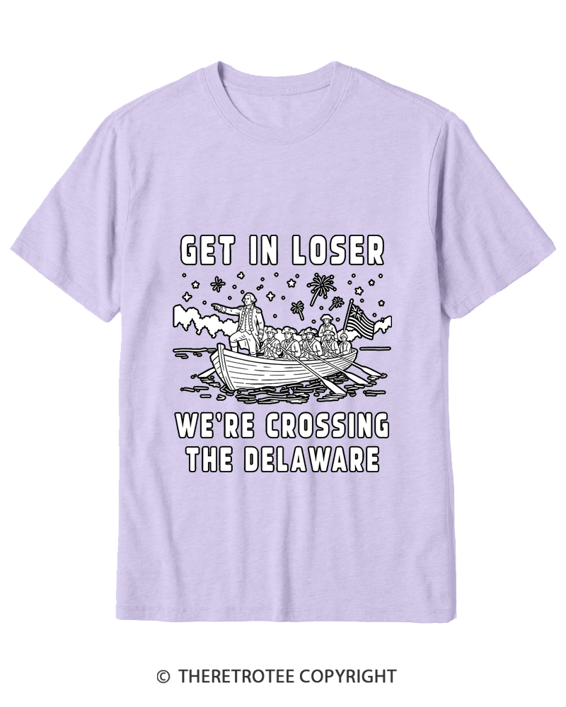 TheRetroTee We're Crossing the Delaware 1776 Cotton T-Shirt