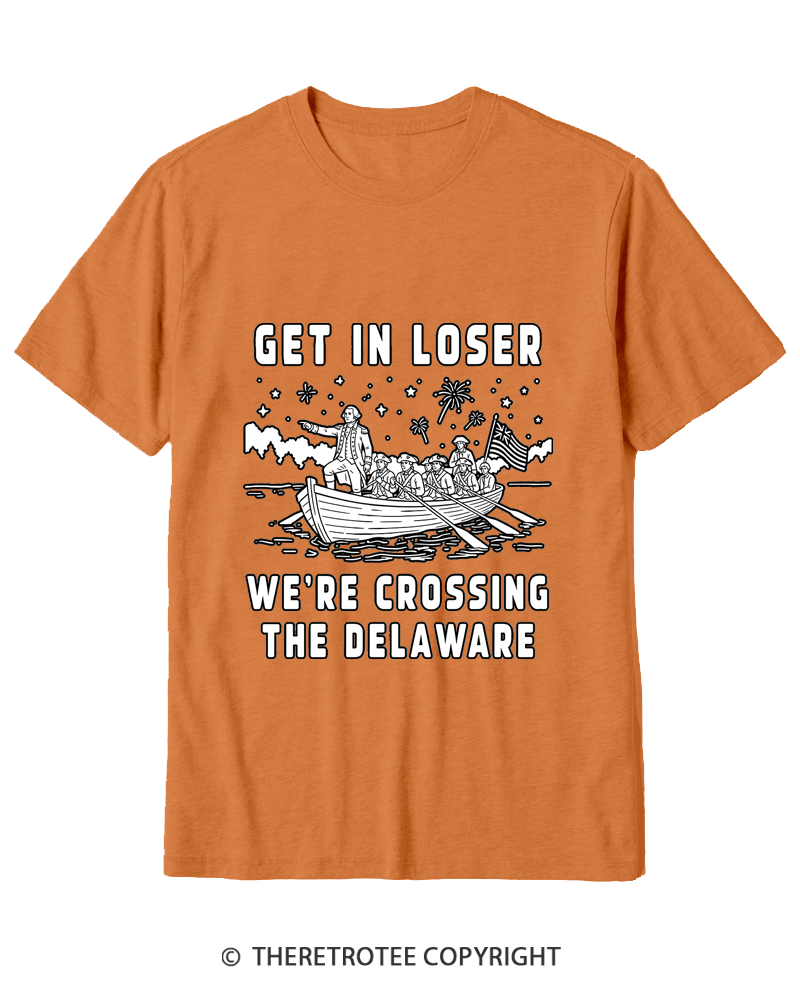 TheRetroTee We're Crossing the Delaware 1776 Cotton T-Shirt