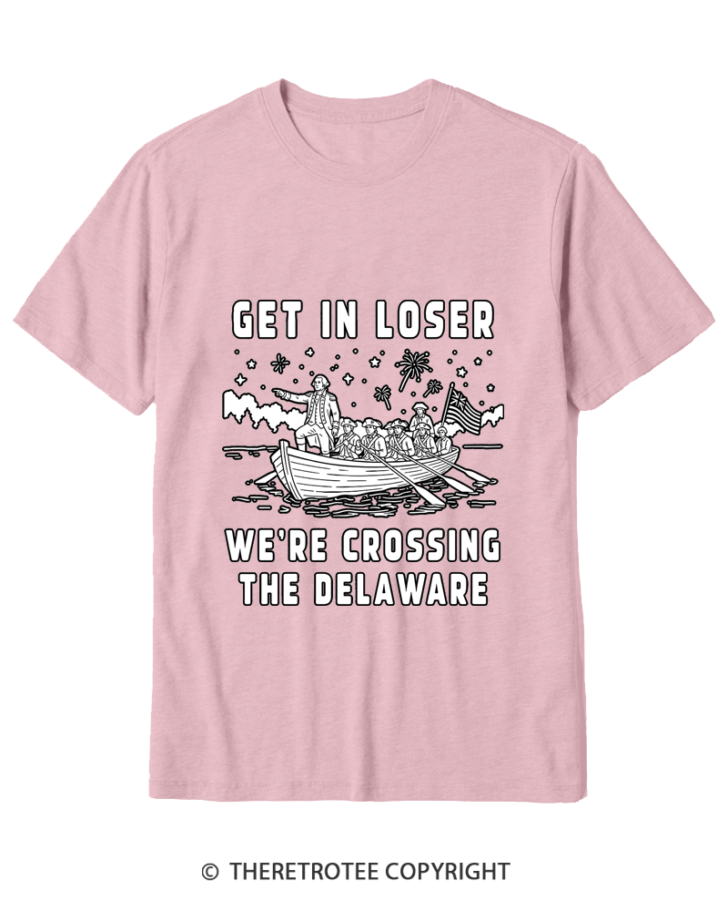 TheRetroTee We're Crossing the Delaware 1776 Cotton T-Shirt
