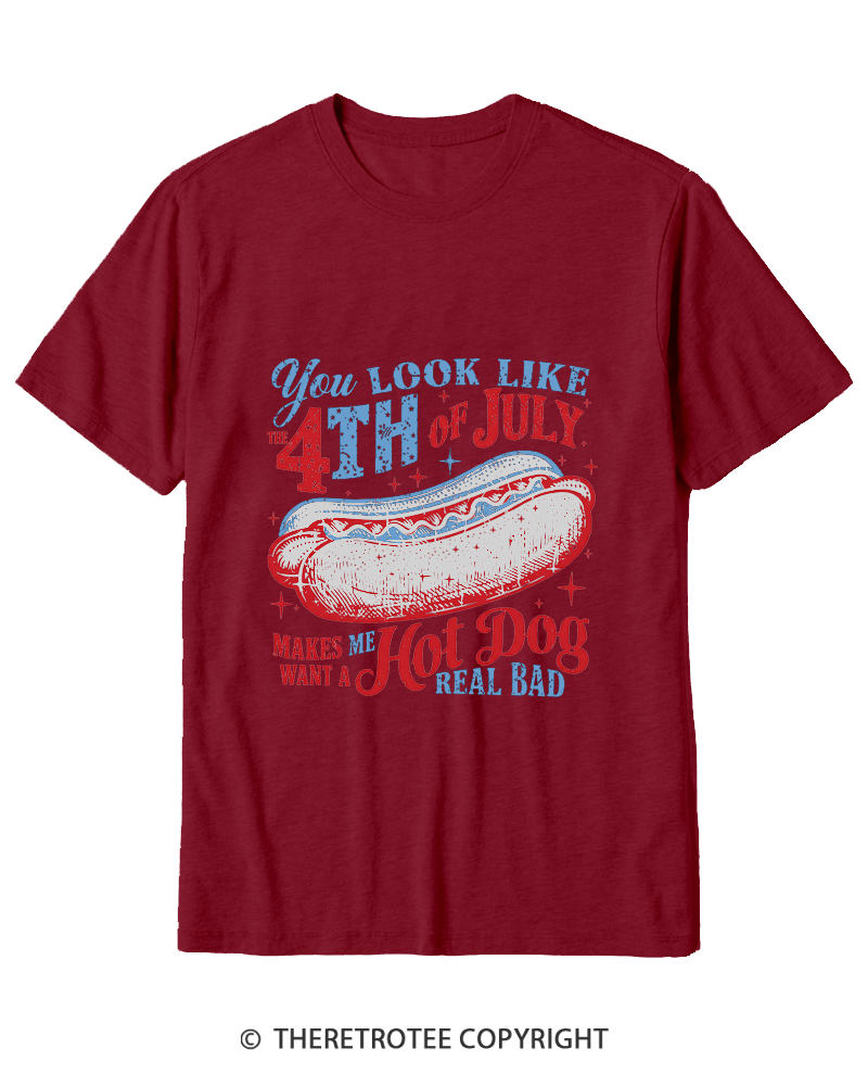 TheRetroTee You Look Like The 4th Of July Cotton T-Shirt