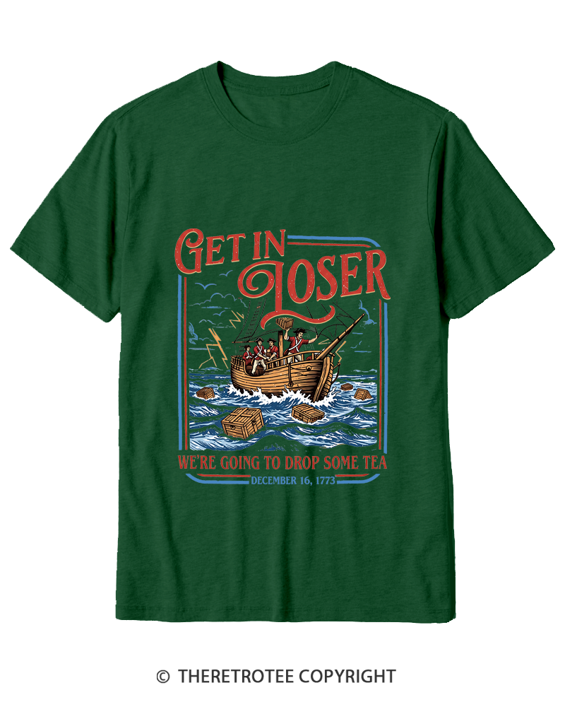 TheRetroTee Boston Tea Party Cotton T-Shirt