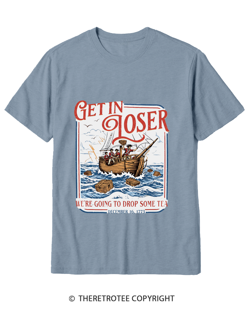 TheRetroTee Boston Tea Party Cotton T-Shirt
