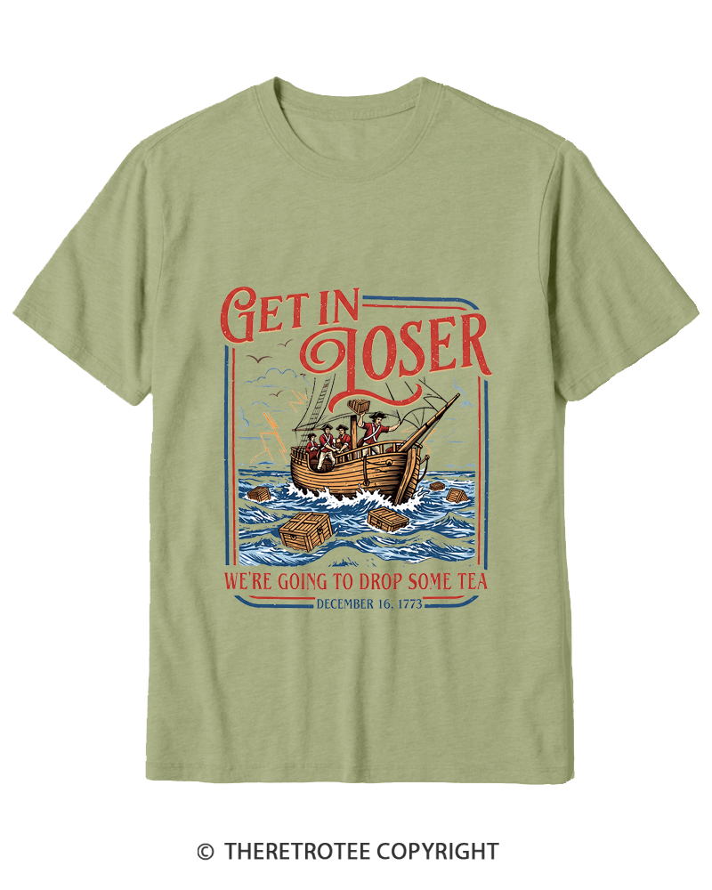 TheRetroTee Boston Tea Party Cotton T-Shirt