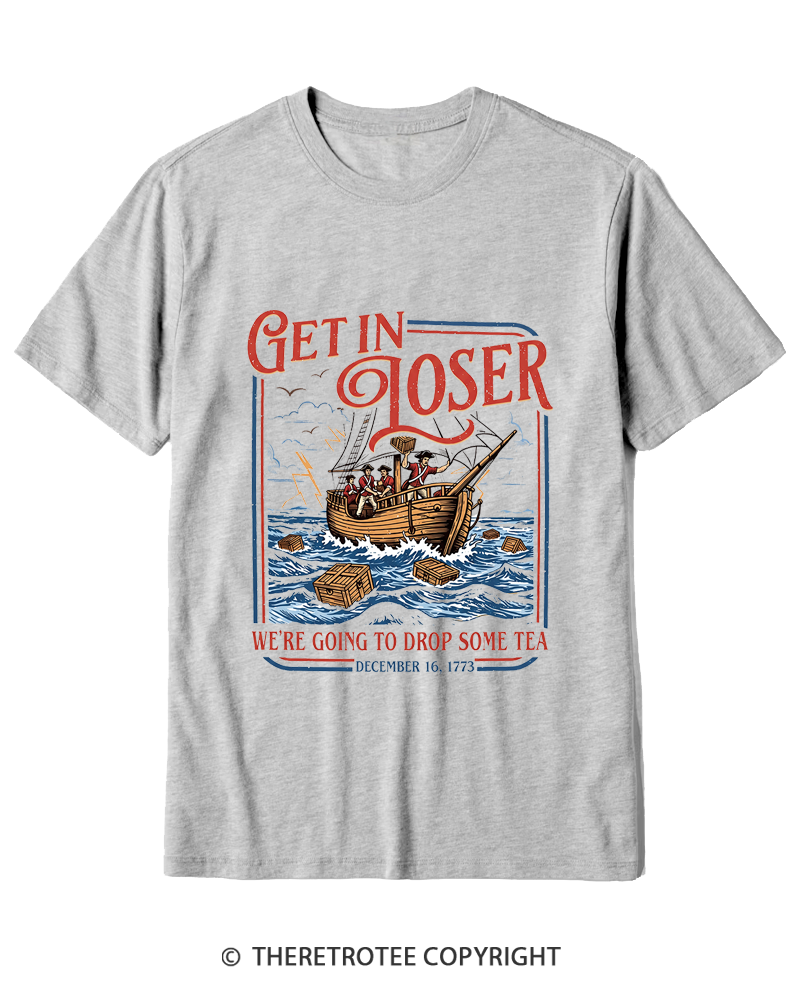 TheRetroTee Boston Tea Party Cotton T-Shirt